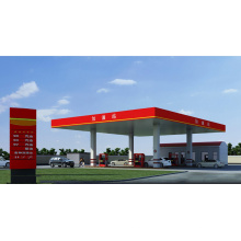 Modern Steel Space Frame Roofing of Gas Station